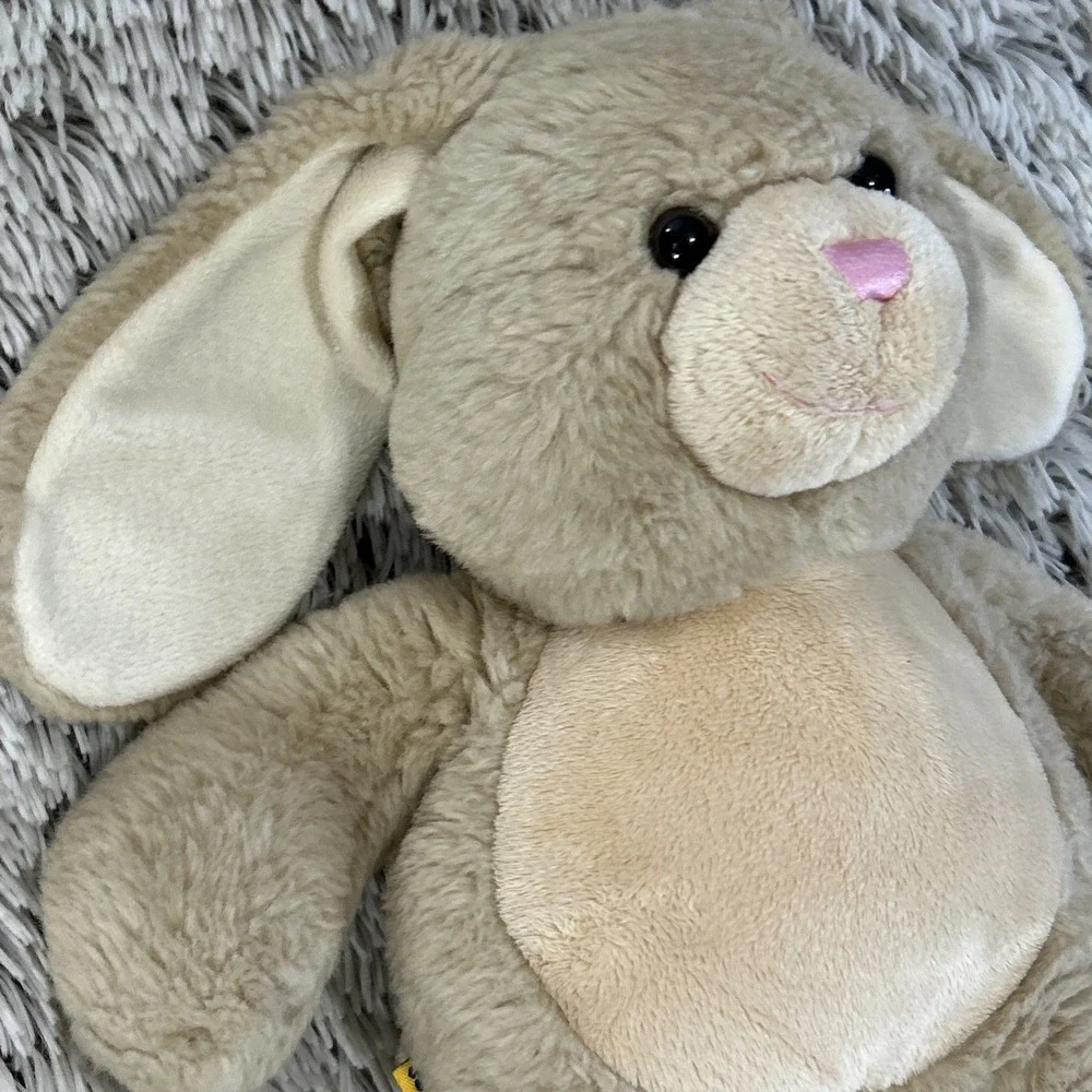 Build-a-Bear Workshop BAB Vanilla‎ Cream Bunny Retired HTF 2012 Easter Bunny EUC